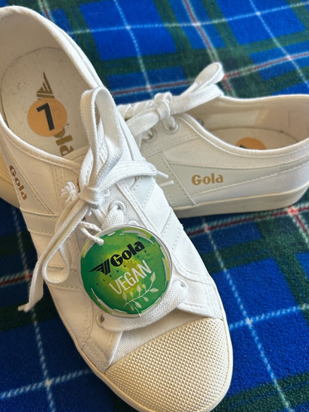 Gola White Vegan Canvas Sneakers